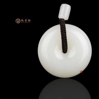 新疆和田白玉籽玉掛件 平安扣 32克