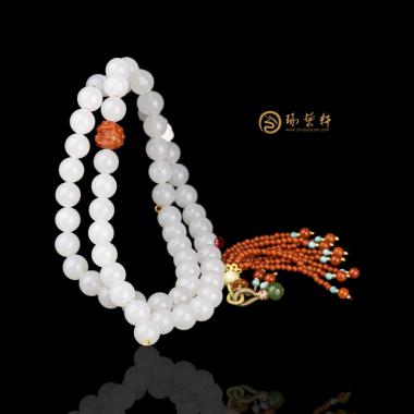 新疆和田羊脂白籽玉 多用鏈 51.7克