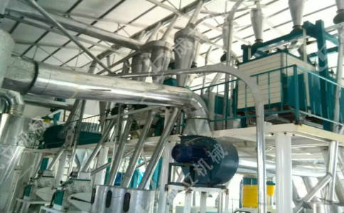 日產(chǎn)100噸一機多用玉米綜合加工設備，吉林自動一體化玉米碴子制糝機:玉米收獲機
